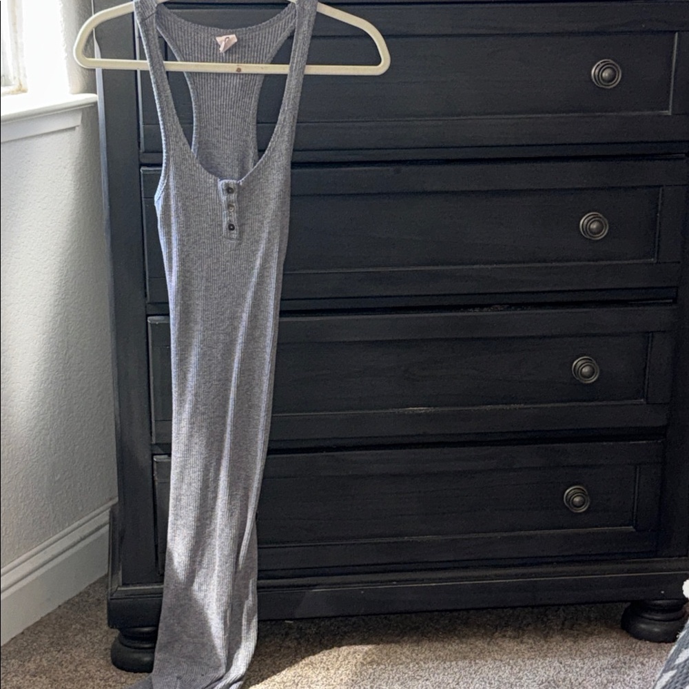Vici Gray Midi Dress